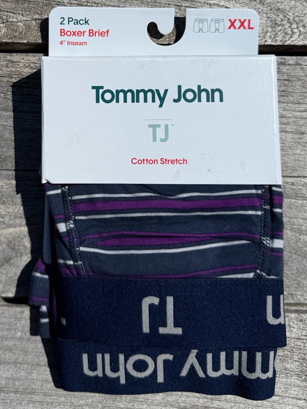 Tommy John‎ Cotton Stretch Boxer Brief 2-Pack XXL 4" Inseam NWT